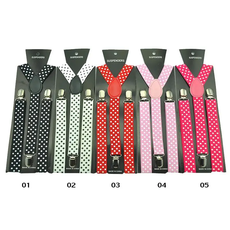 Подтяжки для брюк в горошек с Y образной спинкой 2 5 см|elastic suspenders|fashion suspenderssuspenders
