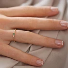 Женские тонкие кольца zhoyang, Элегантные мини-кольца из органической кожи, 3 цвета, цвета: желтый, розовый, золотой, серебристый, рабочий подарок, модные украшения KCR065