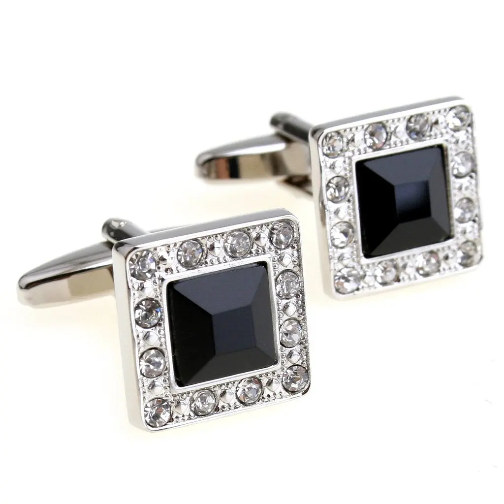

MOQ 5pairs crystal series male square cufflinks nail sleeve 155709 free shipping cufflinks wholesale