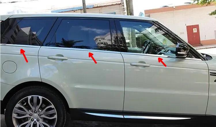 Lsrtw2017 304 из нержавеющей стали окна автомобиля планки для Range Rover Sport L494