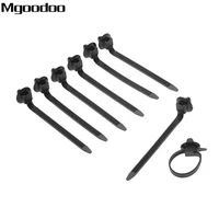 mgoodoo 50pcs nylon tie wrap cable fixed fasteners clips car cable fastening zip strap for all cars 92mmx5mm q26