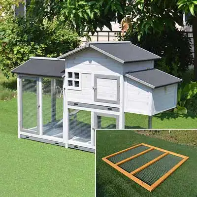 Деревянный вольер для кроликов для откорма куриное гнездо курятник roost henhouse клетка для голубя домашнее большое кошачье гнездо кролик гнездо клетка - Цвет: Серый