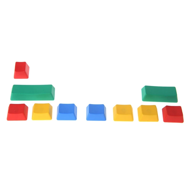 1 PBT 10 клавиш Keycap RGBY механическая клавиатура комплект надстройки OEM вишня высота - Цвет: 1