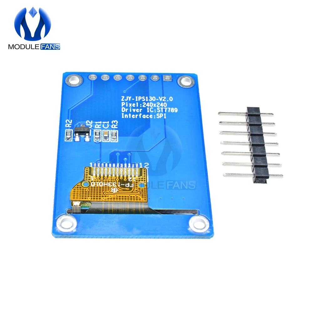 1 3 дюймовый ЖК дисплей OLED IPS HD TFT ST7789 Привод IC SPI коммуникационное напряжение 4
