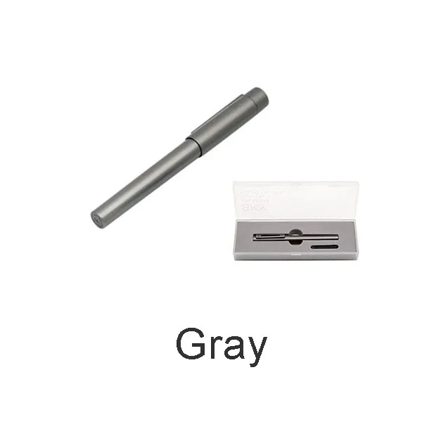 Gray Оригинальная ручка Xiao mi KACO SKY, перьевая ручка, 0,3 мм-0,4 мм, стандарт ЕС, Сумка с чернилами, 4 цвета, с коробкой, Xiaomi mi дома - Цвет: Gray