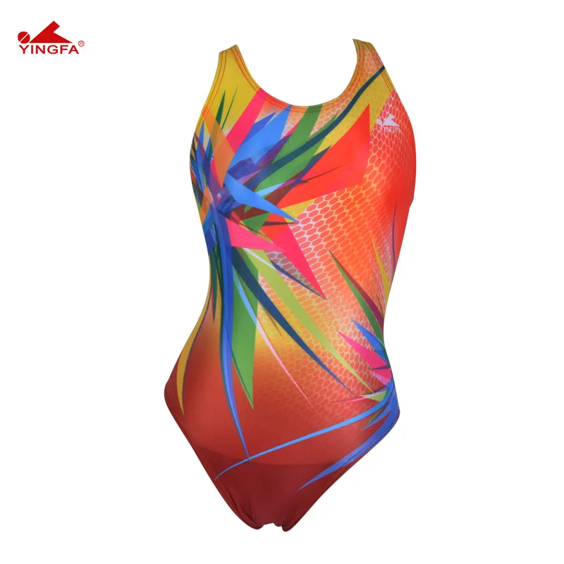 Yingfa купальник для соревнований Детские купальники Купальники спортивный женщин