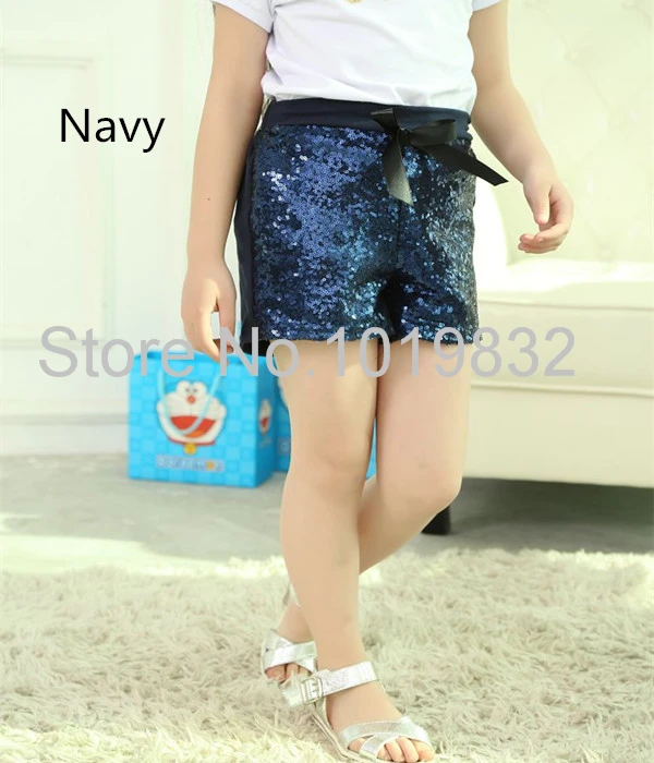 Очаровательные детские летние шорты для девочек Высококачественные с блестками