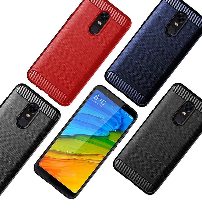 Для Xiaomi Redmi 5 Plus чехол матовый Силиконовый мягкий Задняя накладка чехла из ТПУ для