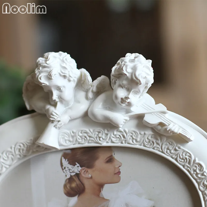 NOOLIM фоторамка белый овал Форма с одной картинкой 6x" для новорожденного и сладкий подарок рамка из смолы для картины Украшения в спальню