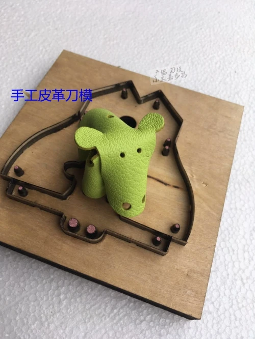 hippo Кожаные штампы вырезанные стальные правила ручной удар инструмент для DIY брелок животное слон кулон ручной работы кожевенное ремесло - Цвет: hippo
