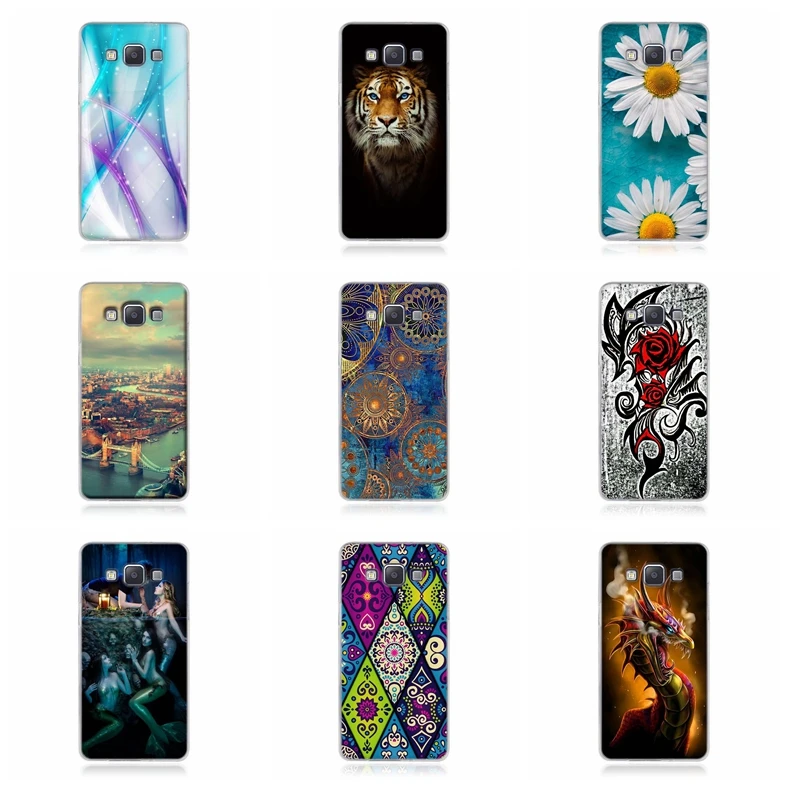 Мягкий ТПУ чехол для samsung Galaxy A5 A500 A500F A500H 3D рельефный силиконовый чехол для samsung Galaxy A3 чехол для телефона