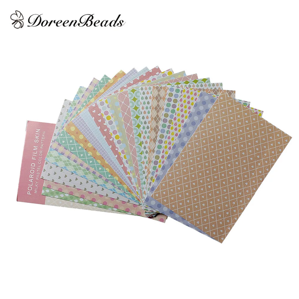 DoreenBeads Пасхальный бумага многоцветная Сделай Сам Polaroid Skin Deco маскирующие наклейки