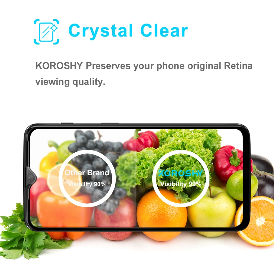 Закаленное стекло KOROSHY 9H для OnePlus 6 T One Plus защита экрана полное покрытие от царапин
