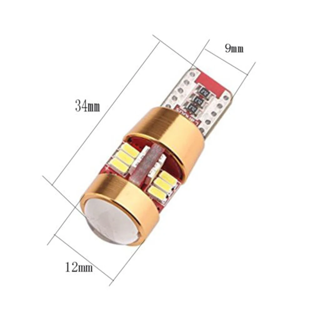 YSY 2 шт./лот Canbus без Ошибок T10 W5W Светодиодная лампа 3014 27SMD с len can bus светодиодные