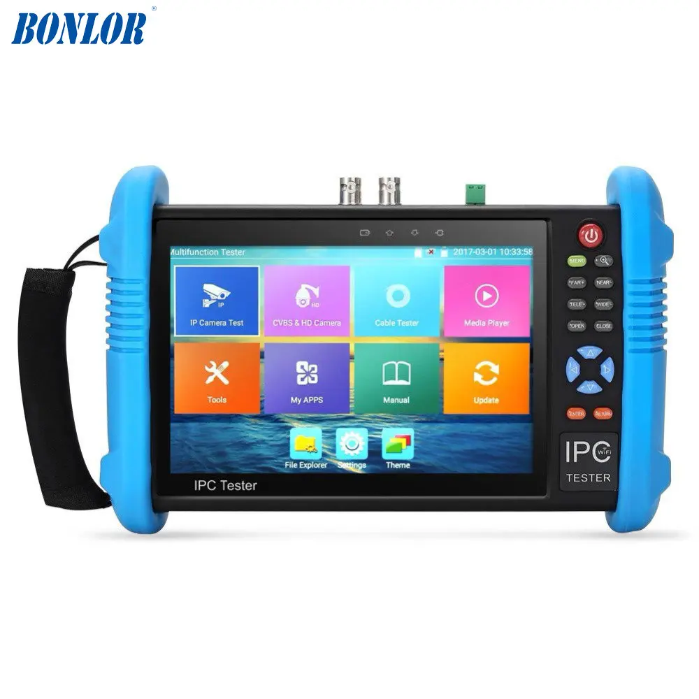 Upgraded 7 inch IPS Touch Screen H.265 4K IPC-9800 ADH Plus IP Camera Tester TVI CVI AHD IP CVBS CCTV Tester HDMI Input&Output