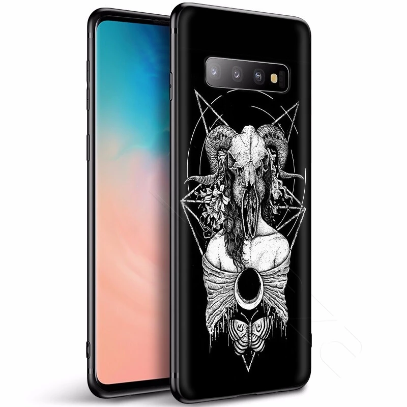 Lavaza пентаграмма 666 демоническим, чехол для samsung Galaxy S10 S9 S8 S7 S6 Plus Note 9 8 M30 M20 M10 край