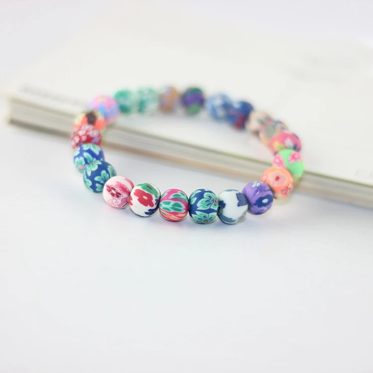 Женские мягкие керамические браслеты ручной работы полимерные цепь глины 1 шт. |