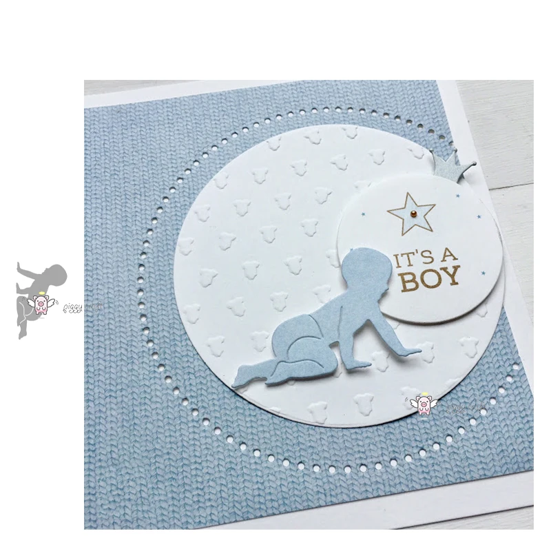 PP Craft metal cutting dies cut die mold Latest Cute Baby crawling Scarpbook paper craft knife mould blade punch stencils | Дом и сад