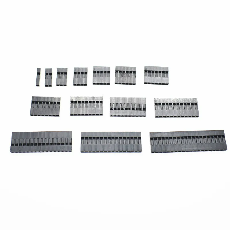 

100Pcs Dupont Jumper Wire Cable Housing Female Pin Connector DuPont plastic shell 2.54mm Pitch 1P2P3P4P5P6P7P8P9P10P12P13P16P20P