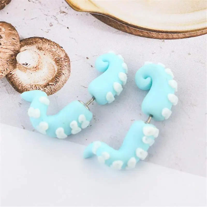 Мода мультфильм Caterpilla серьги со шпилькой для Для женщин и девочек Симпатичные