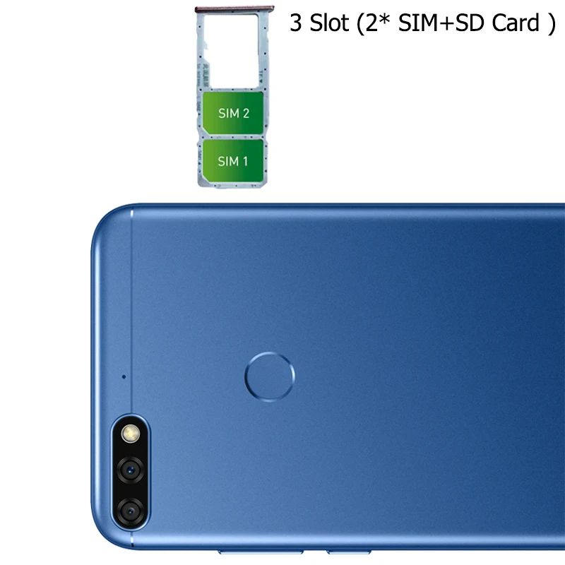 Оригинал Honor 7C 5 99 дюймов Восьмиядерный процессор Snapdragon 450 Передняя камера 3000 МП