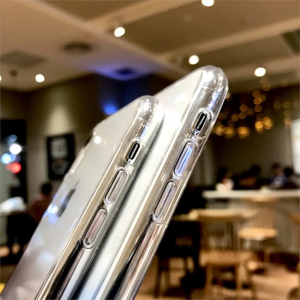 Ультратонкий Прозрачный Силикон ТПЭ градиентный чехол для iphone XR SE 5 5S 6 S 7 8 Plus X XS