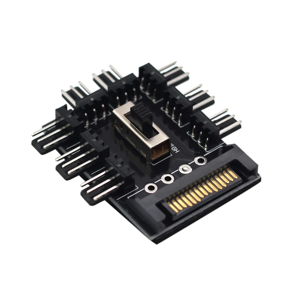 Новый многоходовой сплиттер кулер охлаждающий вентилятор концентратор ПК