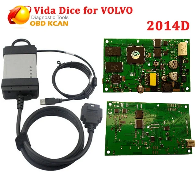 Дизельные и бензиновые автомобили 2014D Vida dice Профессиональный сканер для Volvo Vida Dice диагностический инструмент по vide Dice протокол