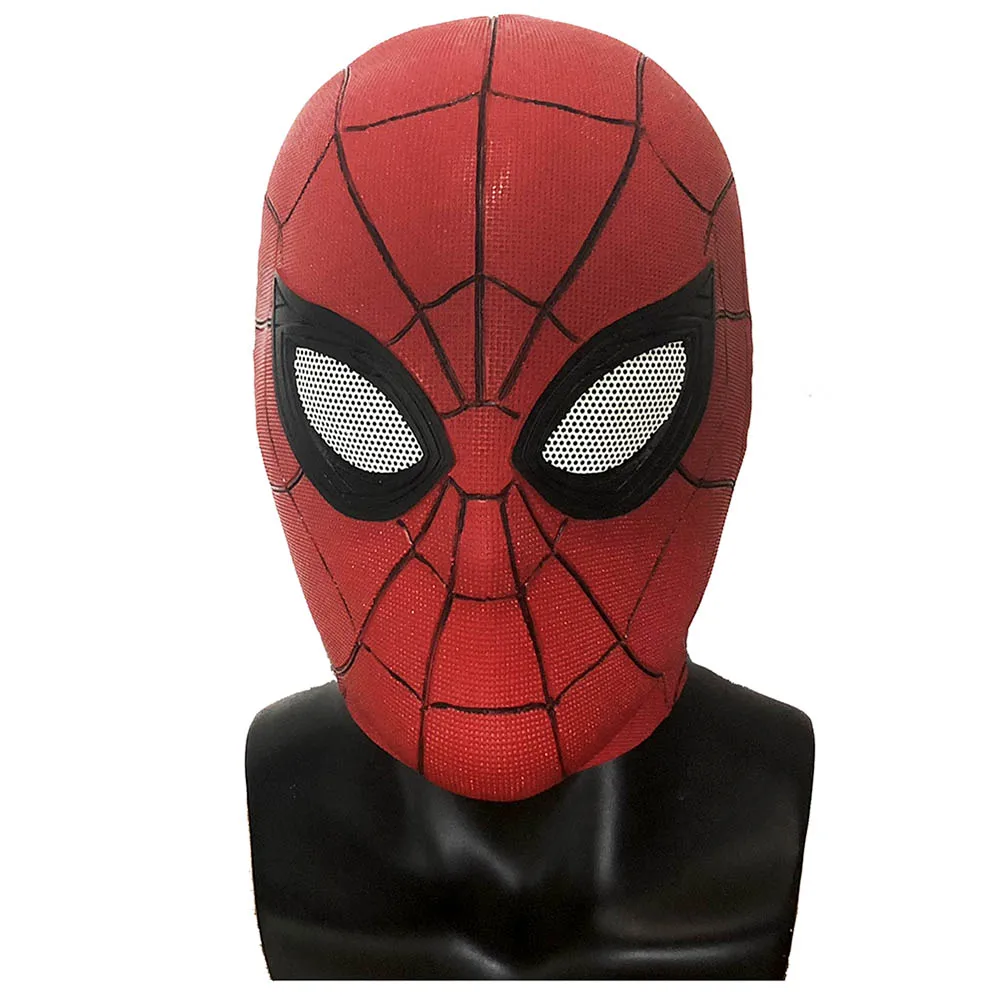 SPM latex mask Spider Man Far From Home Spider Man Mask The Superior Spider Man Masks Peter Park Costume Accessory Helmet Halloween Props - Цвет: SPM latex mask