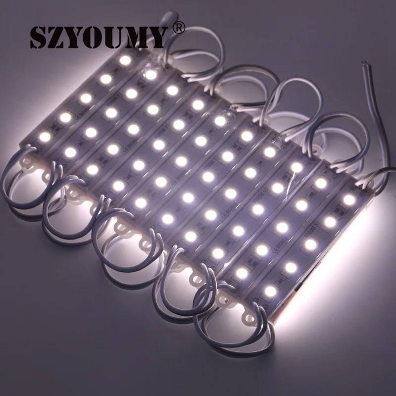 SZYOUMY дешевые 5050 5 LED модуль освещения DC12V водонепроницаемые светодиодные модули