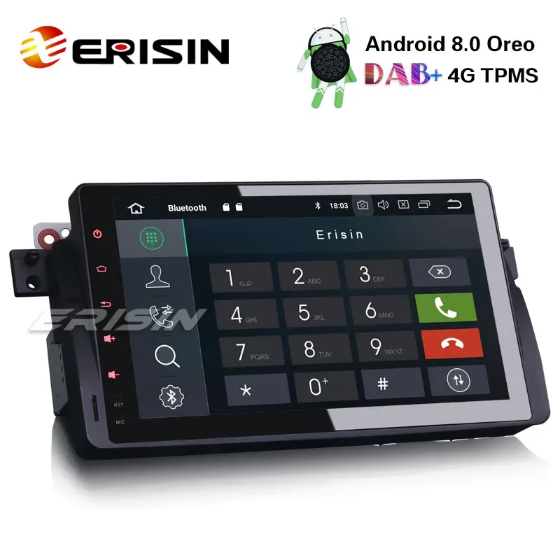 Erisin ES8896B 9 &quot8-Core Android 8 0 автомобильный стерео Системы DAB + видеорегистратор Wifi 4G 3g gps