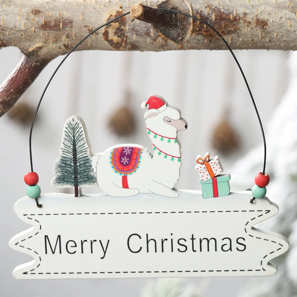 

Деревянная подвеска с надписью "merry christmas", подвесные украшения для дверей и окон, рождественские украшения для дома, декор для рождества, нов...