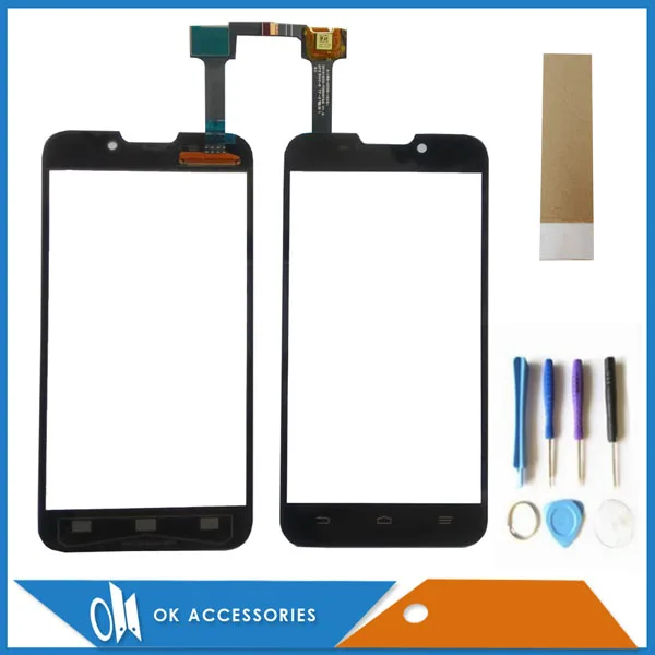 

Высококачественный черный цвет для ZTE Blade V987 V987S сенсорный экран с инструментами и лентой 1 шт./лот