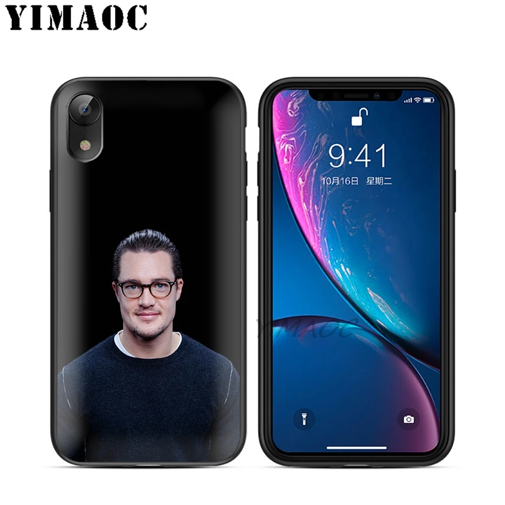 YIMAOC мягкий черный силиконовый чехол из ТПУ для iPhone X или 10 8 7 6 6S Plus 5 SE Xr Xs Max |