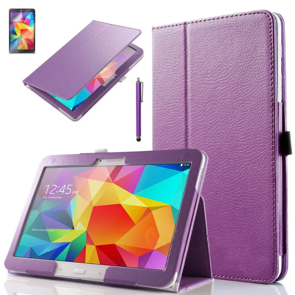 Чехол для Samsung Galaxy Tab 4 10 1 новый модный книжка из искусственной кожи чехол