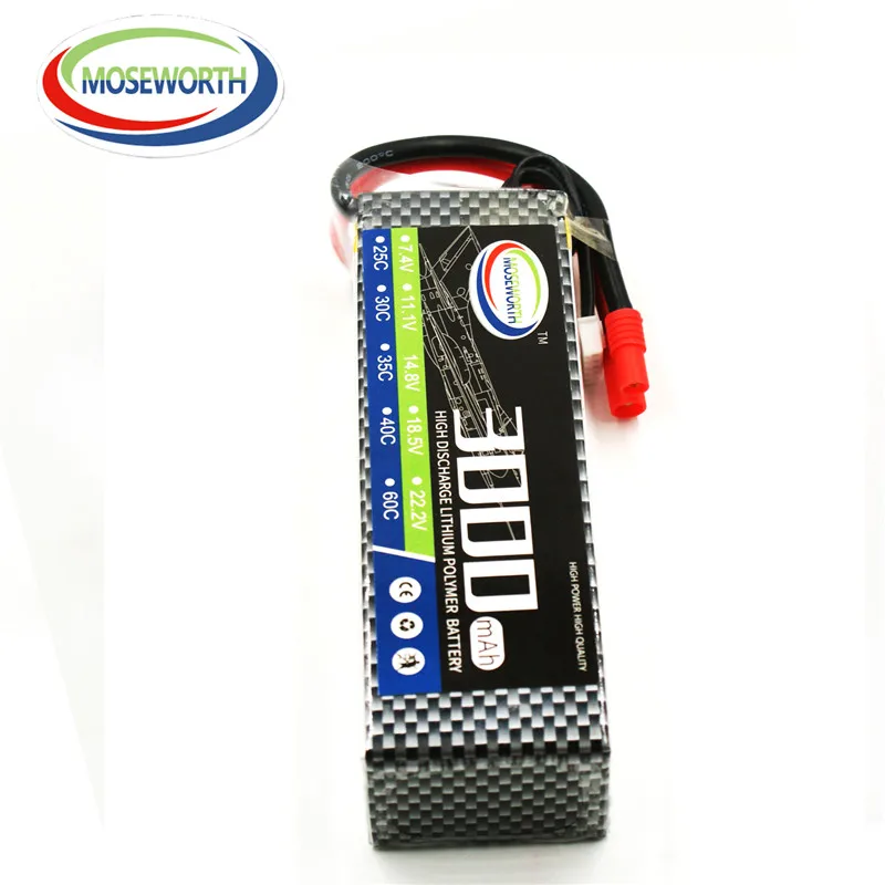 

4S 14.8V 3000mAh 30C Lipo Battery For Remote Control Toys RC Helicopter Drone Airplane Car Quadcopter Boat Model Lithium Battery