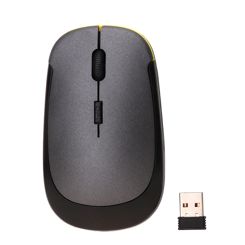 USB оптическая Беспроводной Мышь 2.4 г приемник Super Slim беспроводные компьютера PC