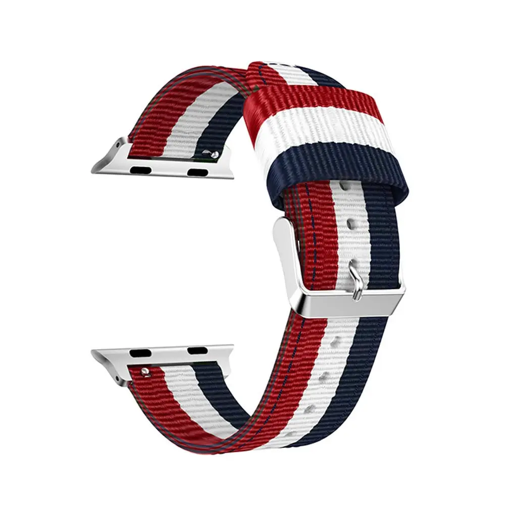 Спортивный тканый нейлоновый ремешок для Apple Watch band 44 мм 40 38 42 браслет iWatch SE 6 5/4/3/2