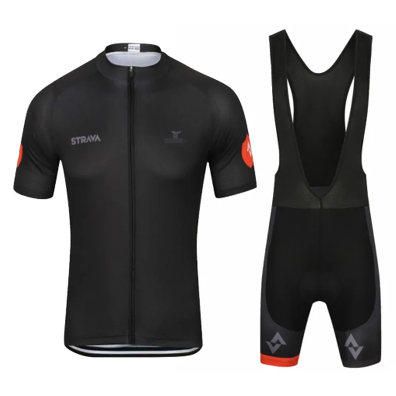 STRAVA MTB Велоспорт Джерси с коротким рукавом набор Летний дышащий нагрудник шорты велосипедная одежда быстросохнущая Roupa Ciclismo Maillot