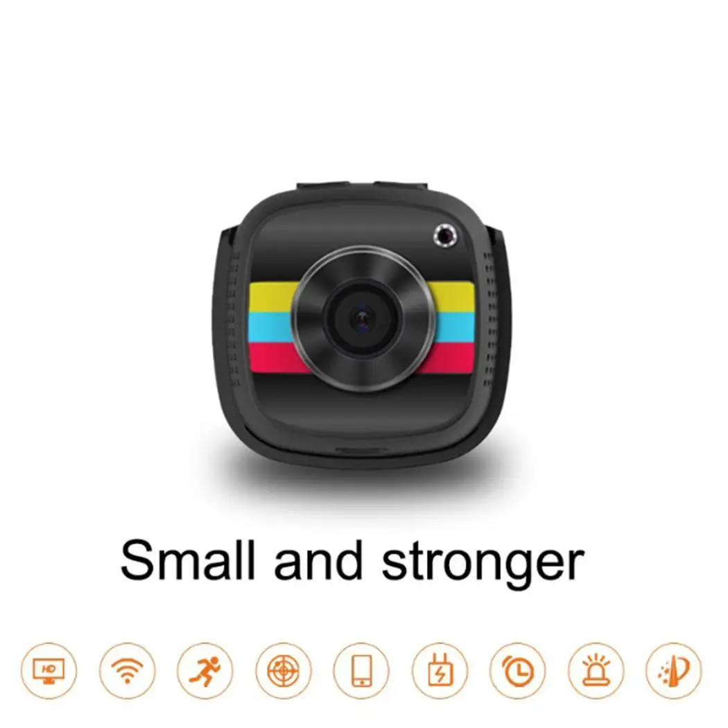 Smart Wearable Sports Camera Remote Monitoring Network TF Card DC5V Home 300mAh Security HD 1280 x 720P |