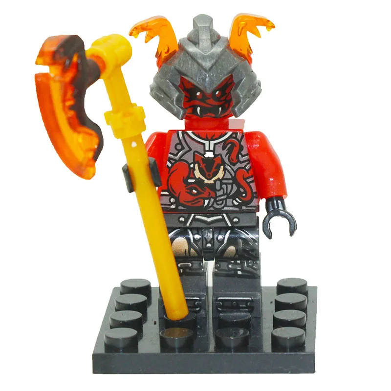K11 Одиночная Фигурки игрушки Красная маска Kaijie рознь самурайская фиолетовая маска Mr оружие Ninjagoes фигурные блоки игрушки для детей - Цвет: K11
