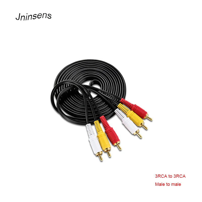 Высокое качество 1 5 м 3 RCA к аудио видео кабель папа мужчине 3RCA Аудио Видео AV провод