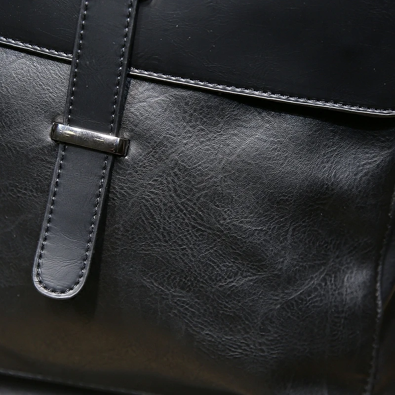 Мужской рюкзак из искусственной кожи для ноутбука деловой Mochilas Couro Masculina