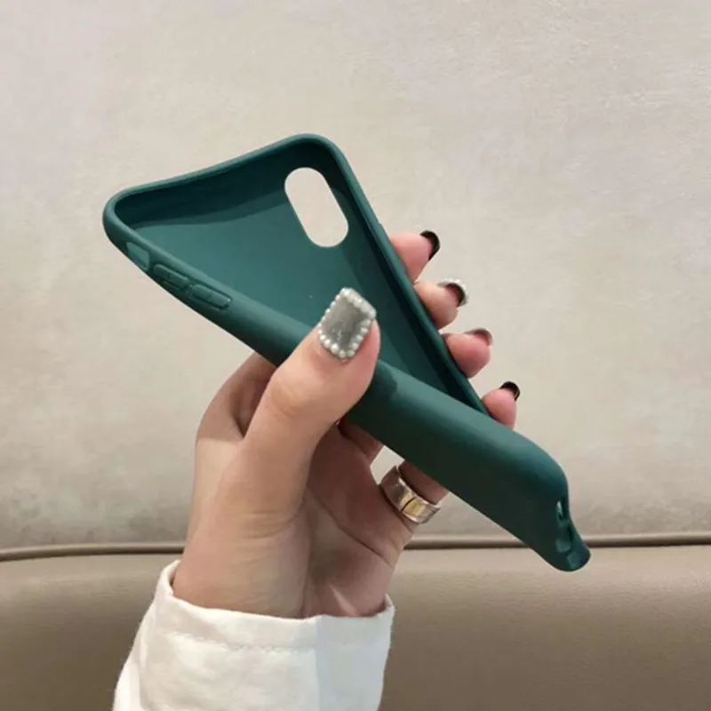 Ультратонкие однотонные Чехлы зеленого цвета для телефона Huawei Nova 3 2S Mate 20 10 Pro Honor 9