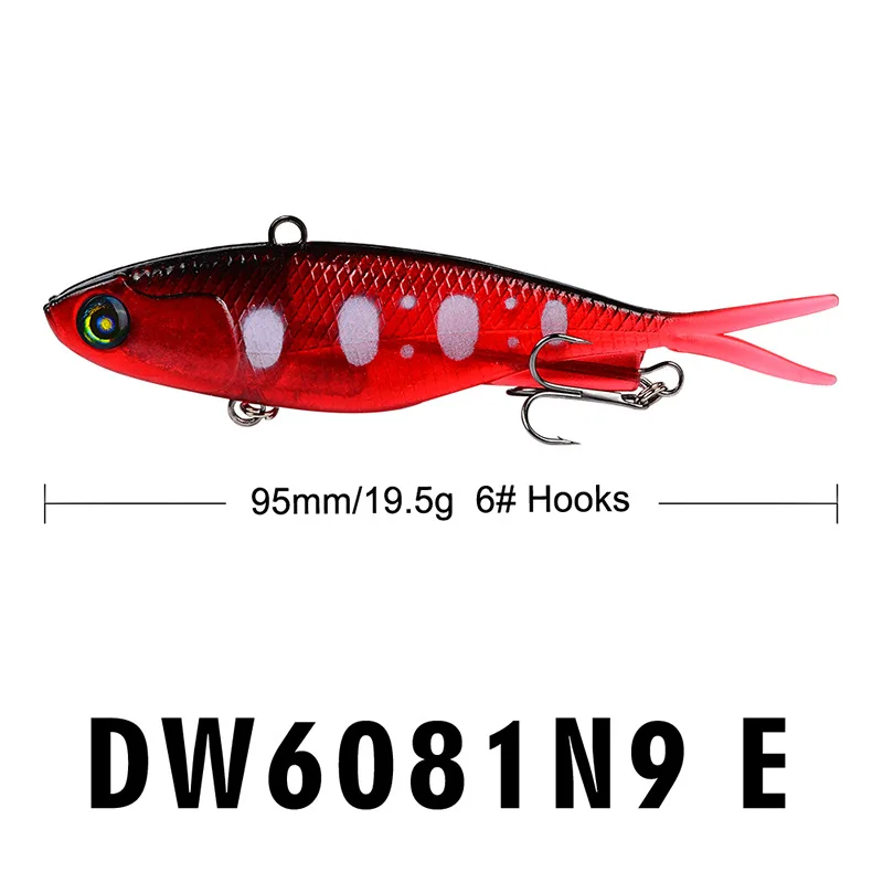 1pcs VIB Soft Lead Fish 8cm/11cm 32g/15g swimbait jigging Y Shape Tail Fishing bait lures with 2 Hooks Fly Lure Tackle | Спорт и