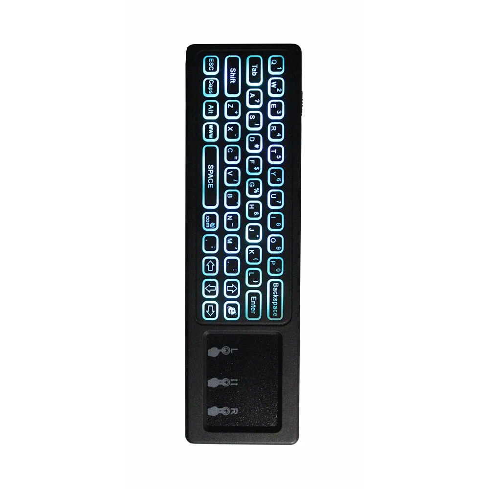 2 4G беспроводная Fly Air Mouse Мини-Клавиатура T6 Plus 7 видов цветов mx3 подсветка сенсорная