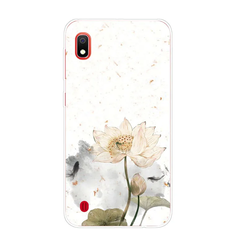 For Samsung galaxy A10 Case Silicon Full flower Painting Soft TPU Back Cover for galaxyA10 protect Phone bags |