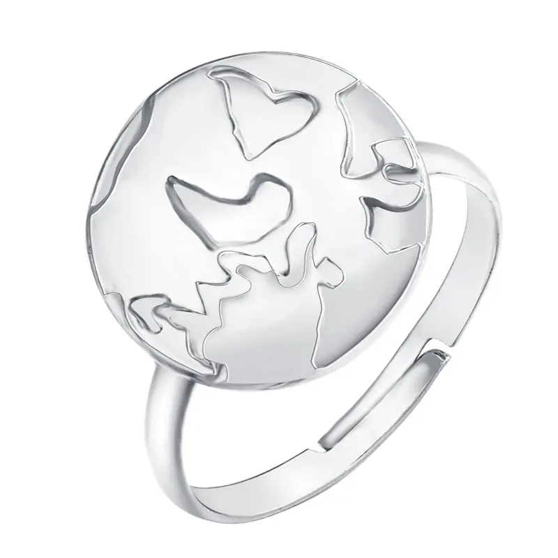 IF ME винтажное Бохо регулируемое кольцо с картой для женщин золотого и