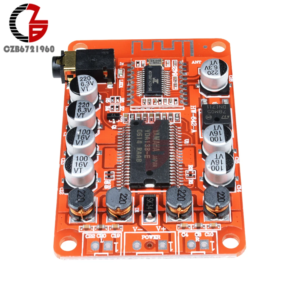 2x15 Вт YDA138 усилитель звука Bluetooth DC 12V 2A беспроводной цифровой мощности 2 канала