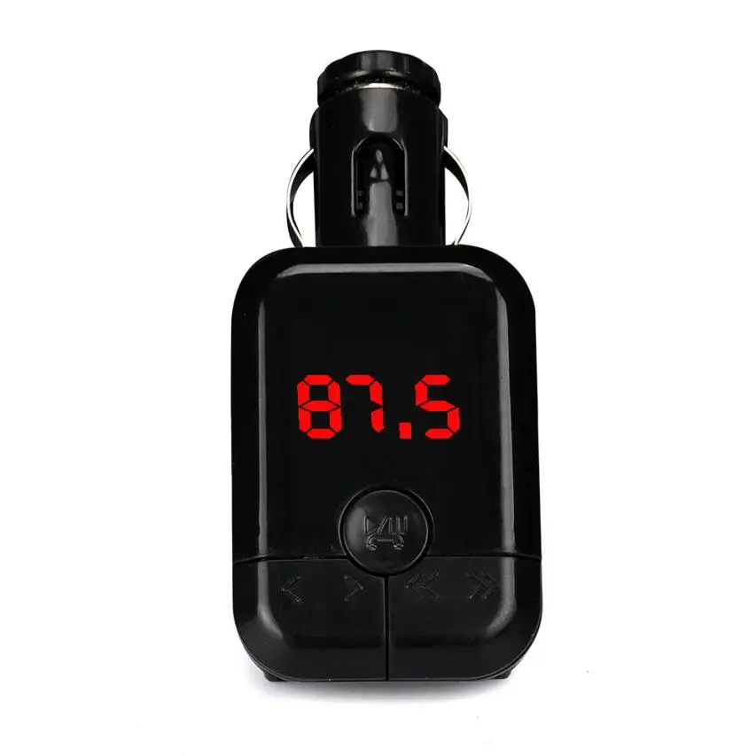 Автомобильный MP3 музыкальный плеер беспроводной Bluetooth fm-передатчик модулятор Автомобильный комплект MP3-плеер двойной USB зарядное устройство идеальный модный дизайн
